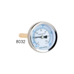 Termometros Cuerpo Ac Zinczdo 63ø, Vaina De Latón De 50mm, Posterior Genebre