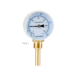 Termometros Cuerpo Ac Zinczdo 63ø, Vaina De Latón De 50mm, Inferior Genebre
