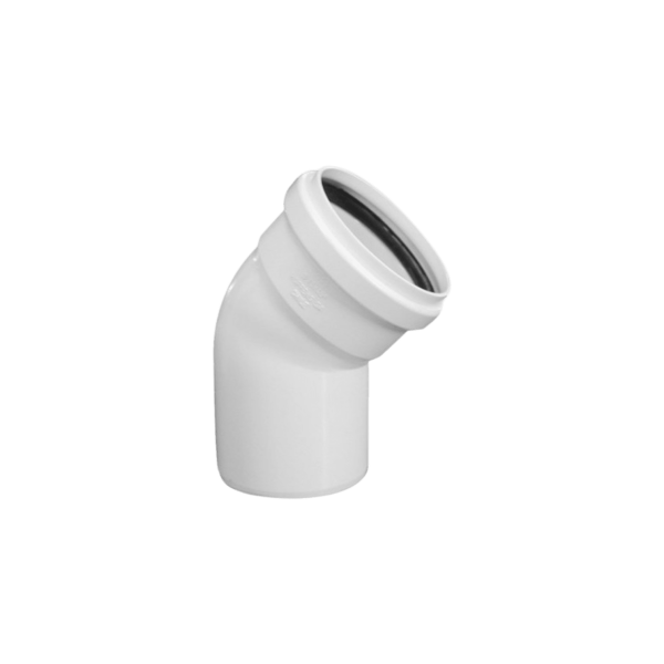 Codo Pvc Blanco 40mm 45°